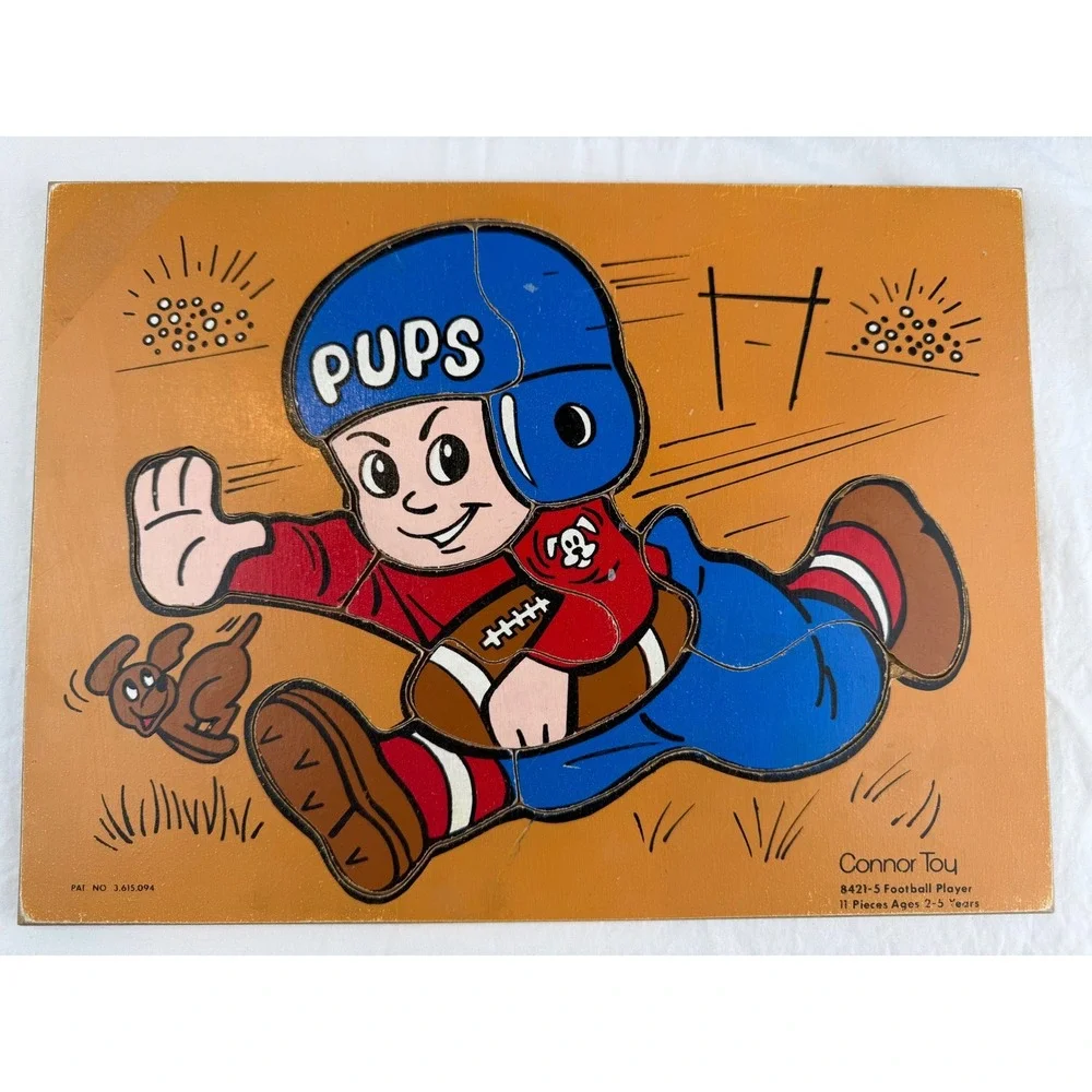 Vintage Wood Tray Puzzle Lot of 5 Playskool Disney‎ Mickey Minnie Humpty Dumpty